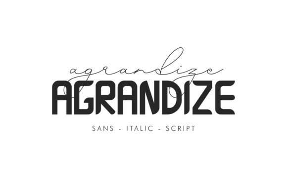 Agrandize: A Versatile Font for Editorial Design and Creative Expression