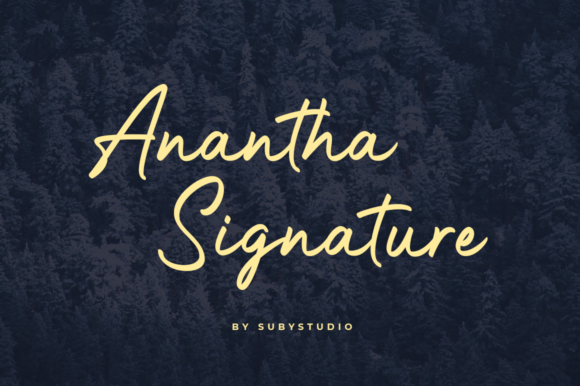 Anantha Signature Font for Modern Web Design