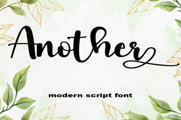 Another: A Flowing Script Font for Timeless Branding