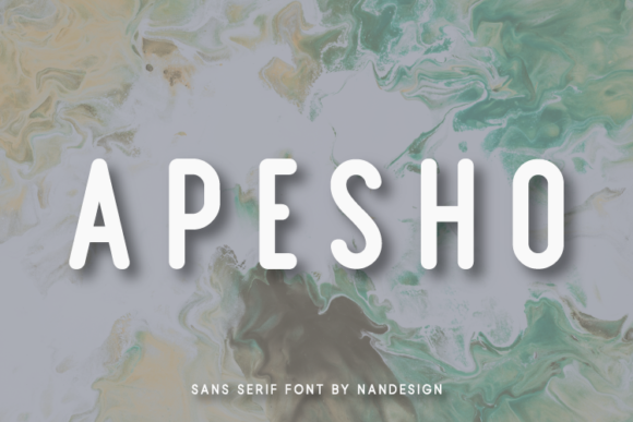 Apesho: A Beautiful Sans Serif Font for Creative Makers