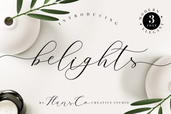 Belights: A Modern Handwritten Font for Polished Branding