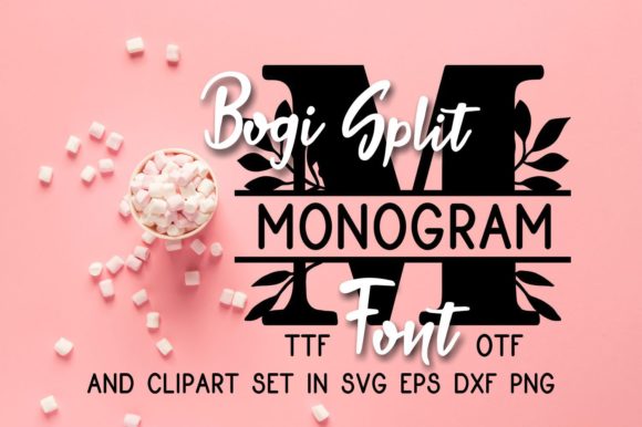 Bogi Split Monogram Font for Creative Campaigns