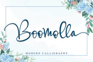 Boomolla: A Modern Script Font for Editorial Design