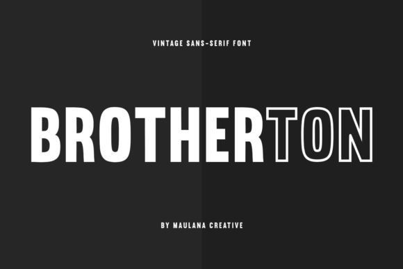 Brotherton: A Bold Sans Serif Font for Modern Branding