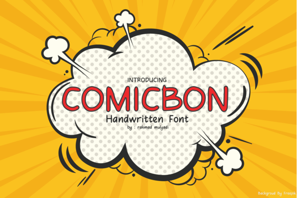 Comicbon: A Script Handwritten Font for Editorial Design