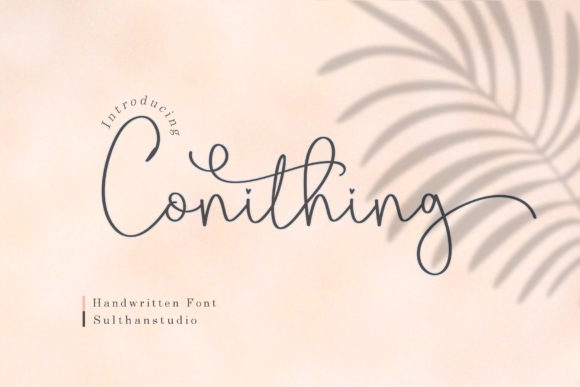 Conithing: The Delicate Handwritten Font for Impactful Digital Design