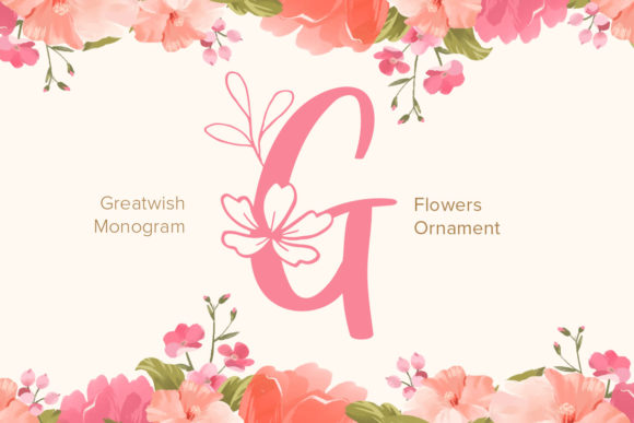 Great Wish Monogram Font for Handmade Creations