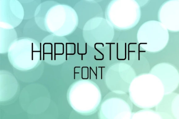 Happy Stuff: A Modern Sans Serif Font for Digital Creativity