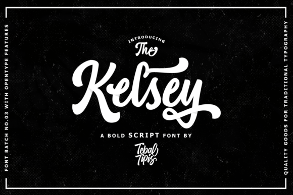 Kelsey: A Flowing Script Font for Editorial Design