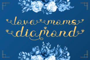 Love Moms Diamond Font for Elegant Web Design