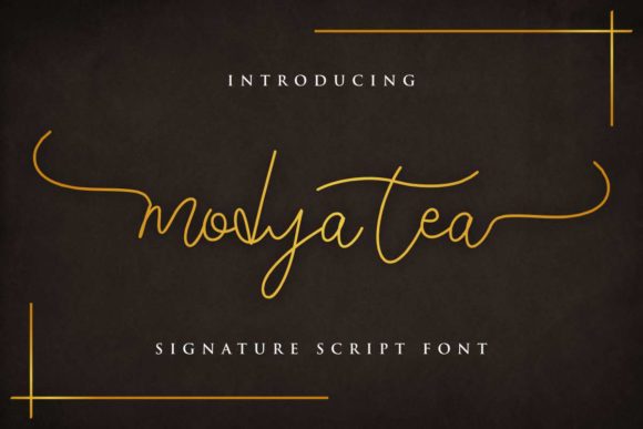 Modya Tea: The Elegant Handwritten Font for Modern Campaigns