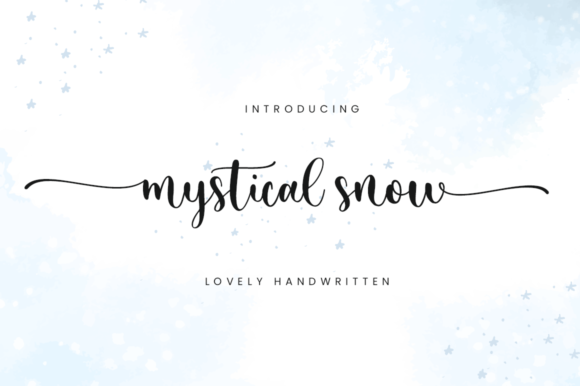 Mystical Snow: The Elegant Script Font for Modern Branding