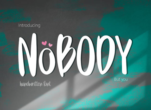 Nobody – A Quirky Script Font for Creative Branding