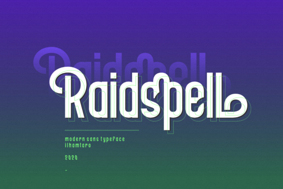 Raidspell: A Modern Sans Serif Font for Creative Projects