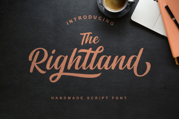 Rightland: A Modern Handwritten Font for Editorial Design