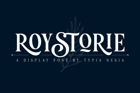 Roystorie: A Bold Serif Font for Luxury Branding and Editorial Design