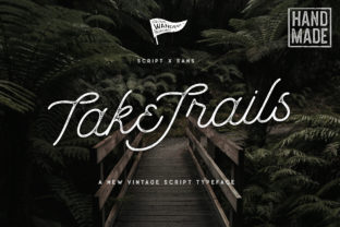 Take Trails Font for Vintage Web Design