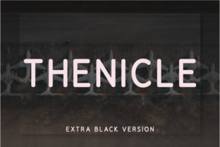 Thenicle Extra Black: A Modern Sans Serif Font for Editorial Elegance