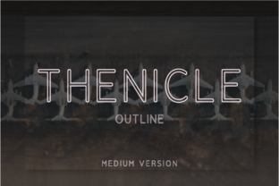 Thenicle Outline Medium for Modern Web Typography