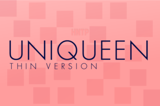 Uniqueen Thin Font Review and Download