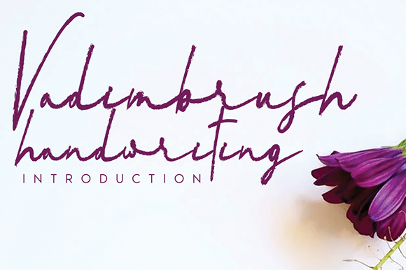 Vadimbrush Handwriting Font for Creative Web Design