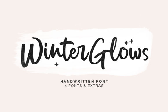 Winter Glows Font for Handmade Creations and Elegant Designs